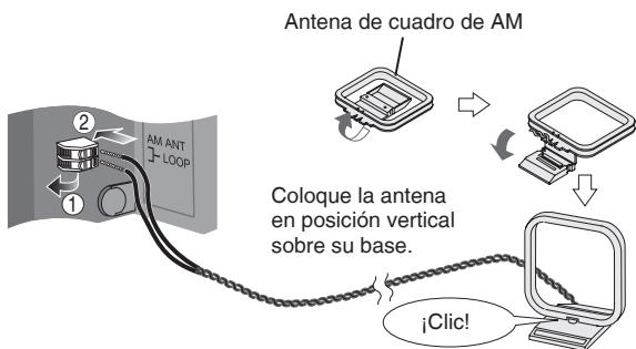 PANASONIC SC-HC10EG - Conecte la antenna de cuadro de AM. - 1