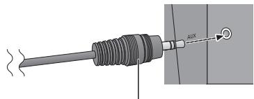 PANASONIC SC-NE1EG - Branchez un périphérique musical externe (pour le mode AUX). - 1