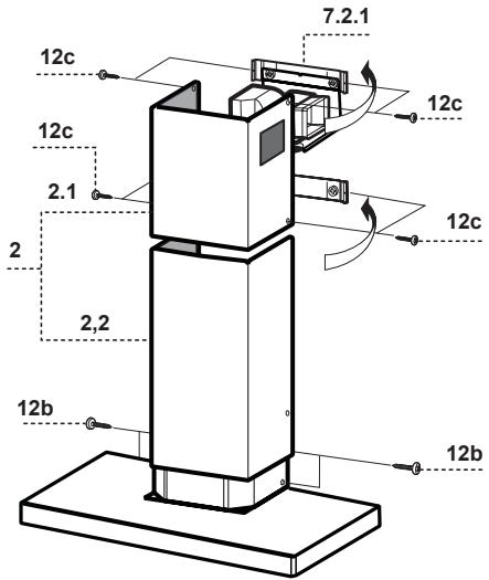 PANASONIC KHAX95XB - Montage des unteres Kamins - 1
