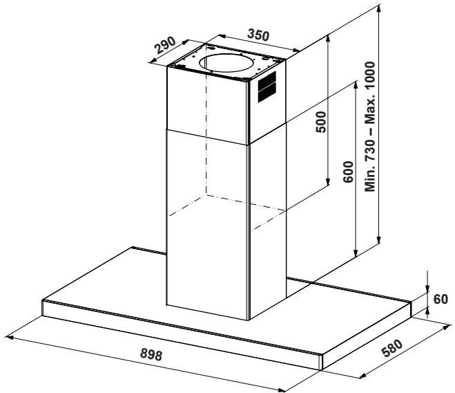 PANASONIC KHAX95XB - Abmessungen - 3