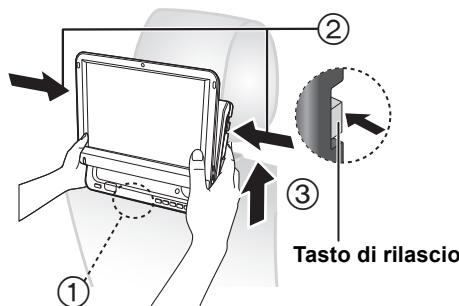 PANASONIC DMP-B200EBK - ■ Rilascio dellettore alla staffa. - 1