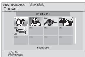 PANASONIC DMP-B200EBK - Premere [, ] per selezionare "Vista Capitolo" o "Vedi Liste di Ripr.", quindi premere [OK]. - 1
