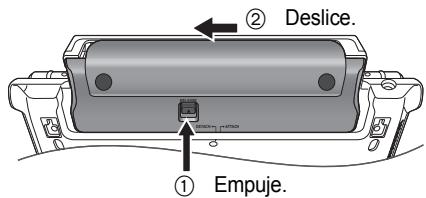 PANASONIC DMP-B200EBK - Desacoplamento del paquete de bateria Parte inferior de la unidad - 1