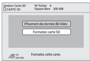 PANASONIC DMP-B200EBK - ■ Formater des cartes SD/Supprimer des données - 1