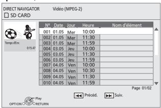 PANASONIC DMP-B200EBK - Insérez un disque ou une carte SD (⇒ 15). - 1