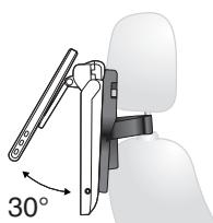 PANASONIC DMP-B200EBK - Darstellung befestigte Halterung und Gerät - 2
