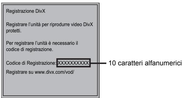 PANASONIC DMP-B200EBK - Visualizzare il codice di registrazione dell'unità. - 1