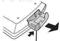 PANASONIC DMP-B200EBK - Knopfzell-Batterie (mitgeliefert) einsetzen - 1