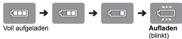 PANASONIC DMP-B200EBK - ■ Prüfen der verbleibenden Akkuladung - 1
