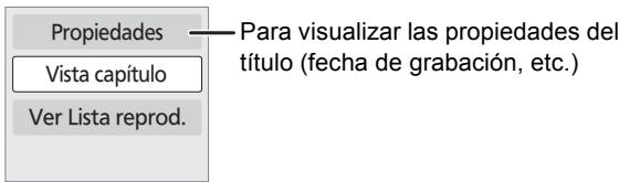 PANASONIC DMP-B200EBK - Pulse [, ] para selección ar el titulo y pulse [OPTION]. - 1