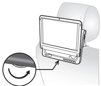 PANASONIC DMP-B200EBK - Fixez l'appareil au support. - 3