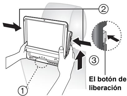 PANASONIC DMP-B200EBK - Liberación del reproductor del soporte. - 1