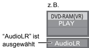 PANASONIC DMP-B200EBK - Umschalten des Audiokanals während der Wiedergabe - 2