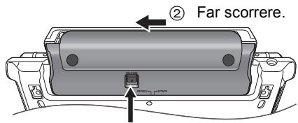 PANASONIC DMP-B200EBK - Estrarre la batteria - 1