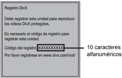 PANASONIC DMP-B200EBK - Visualice el número de registrar de la unidad. - 1