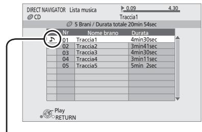 PANASONIC DMP-B200EBK - Premere [ , ] per selezionare il brano e premere [OK]. - 1