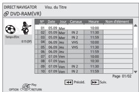 PANASONIC DMP-B200EBK - Appuyez sur [DIRECT NAVIGATOR/TOP MENU]. - 1