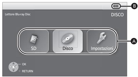 PANASONIC DMP-B200EBK - Premere [ , , , ] per selezionare la voce e premere [OK]. - 1