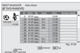 PANASONIC DMP-B200EBK - Para visualizar los menus - 1