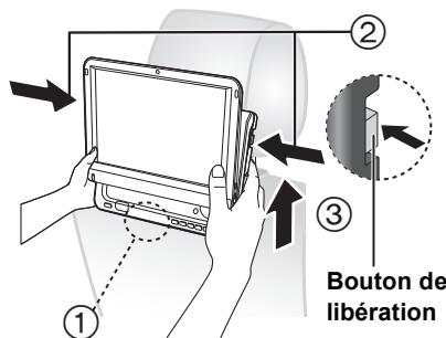 PANASONIC DMP-B200EBK - ■ Libération du lecteur du support. - 1