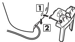 PANASONIC RPWFG20E - De hoofdtelefoonhouder gebruiken - 1