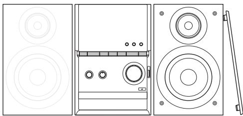 PANASONIC SC-PM600EG - Kaiutinten sijoittelu - 1