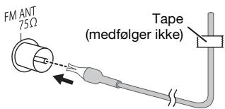 PANASONIC SC-PM600EG - Tilslut FM-indendørsantennen. - 1