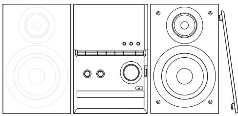 PANASONIC SC-PM600EG - Plaatsing van de luidsprekers - 1