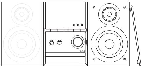 PANASONIC SC-PM600EG - Placering af højttalerne - 1