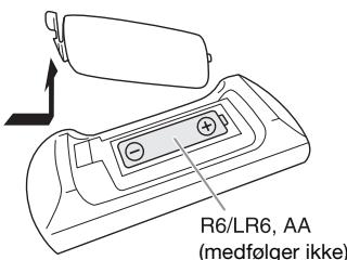PANASONIC SC-PM600EG - Klargøring af fjernbetjeningen - 1