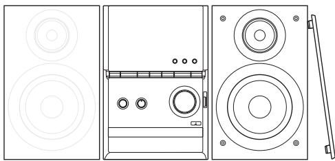 PANASONIC SC-PM600EG - Disposizione dei diffusori - 1