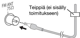 FM ANT 75Ω Teippiä (ei sisälly toimitukseen)