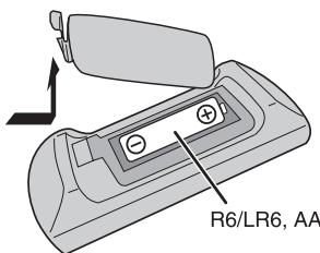PANASONIC SC-AKX18 - Préparation de la télécommande - 1