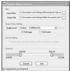 THOMSON EM2600 - Conversion vidéo - 1
