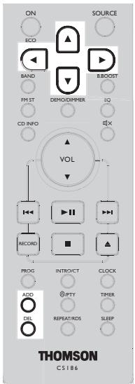 THOMSON CS186 - Télécommande - 1