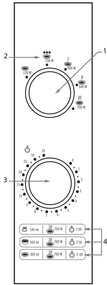 MOULINEX MW2001 - Pannello comandi - 1
