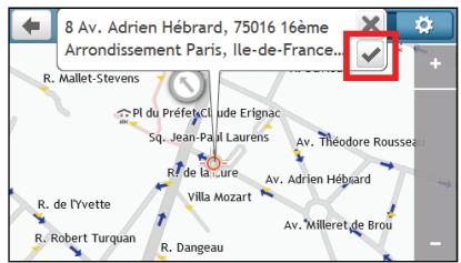 MIO MIVUE DRIVE 65 - Comment prévisualiser la destination sur la carte ? - 2