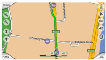 CLARION MAP770 - Zoom et inclinaison (interrupteur) - 2