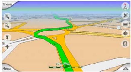 CLARION MAP770 - Representations 2D et 3D de la carte - 3