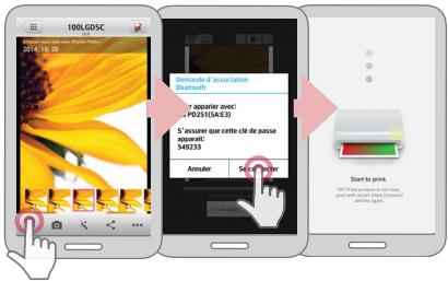 LG POCKET PHOTO PD251 - Impression utilisant bluetooth (3) - 1