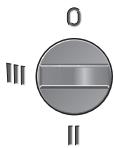 BOSCH PFZ 700 PE - Mouvement pendulaire désactivé (position 0): - 1