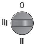 BOSCH PFZ 700 PE - Pendelbeweginguitgeschakeld (stand 0): - 1