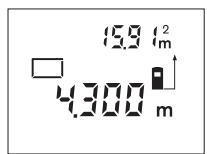 BOSCH PLR 50 - Alan (yüzey) ölçümü - 1