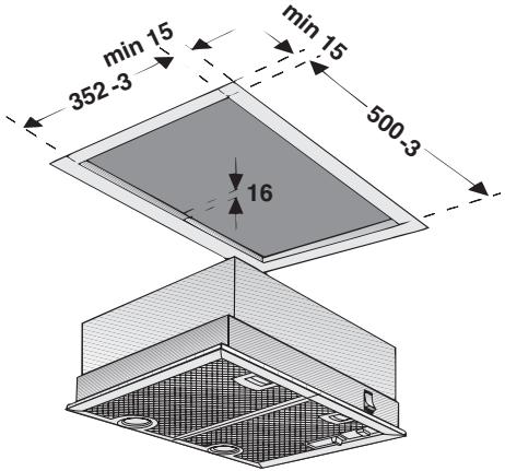 BOSCH DHL 535C/03 - INSTALLATION INSTRUCTIONS - Voor de inbouw要去en afhankelijk van de variant de volgende uitsparingen beschikbaar zijn: - 3