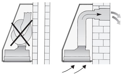 BOSCH DHL 535C/03 - INSTALLATION INSTRUCTIONS - Funcioncimiento con evacuación del aire al exterior - 1
