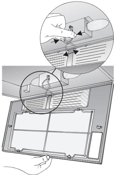 BOSCH DHL 535C/03 - INSTALLATION INSTRUCTIONS - En las campanas extractoras con una esterilla: - 2