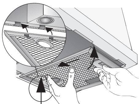BOSCH DHL 535C/03 - INSTALLATION INSTRUCTIONS - En las campanas extractoras con dos cajas de filtro: - 3