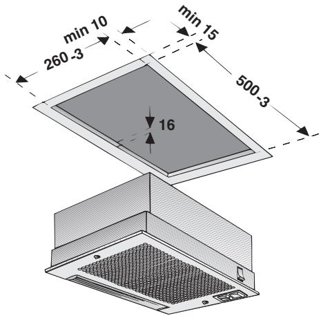 BOSCH DHL 535C/03 - INSTALLATION INSTRUCTIONS - Für den Einbau mussen je nach Variente folgende Ausschnittte vorhanden sein: - 1