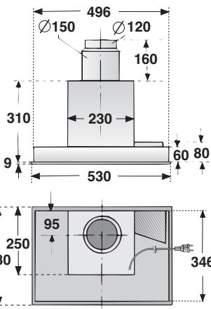 BOSCH DHL 535C/03 - INSTALLATION INSTRUCTIONS - Voor de inbouw要去en afhankelijk van de variant de volgende uitsparingen beschikbaar zijn: - 5
