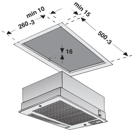 BOSCH DHL 535C/03 - INSTALLATION INSTRUCTIONS - Voor de inbouw要去en afhankelijk van de variant de volgende uitsparingen beschikbaar zijn: - 1